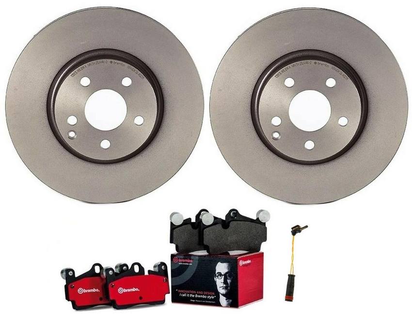 Brembo Brakes Kit Pads and Rotors Rear (300mm) (Ceramic) Brembo